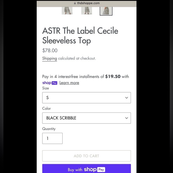 ASTR The Label Cecile sleeveless top - Picture 11 of 11